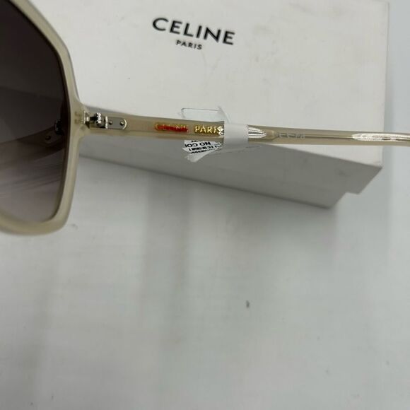 Women’s Celine round acetate oversized sunglasses made in Italy